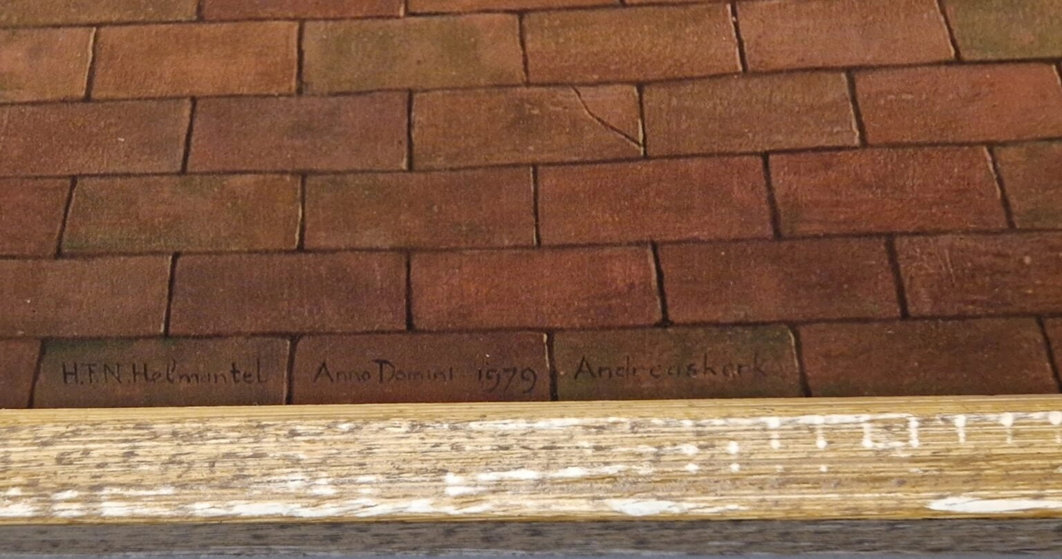 Henk Helmantel, De Andreaskerk in Westeremden, detail LH