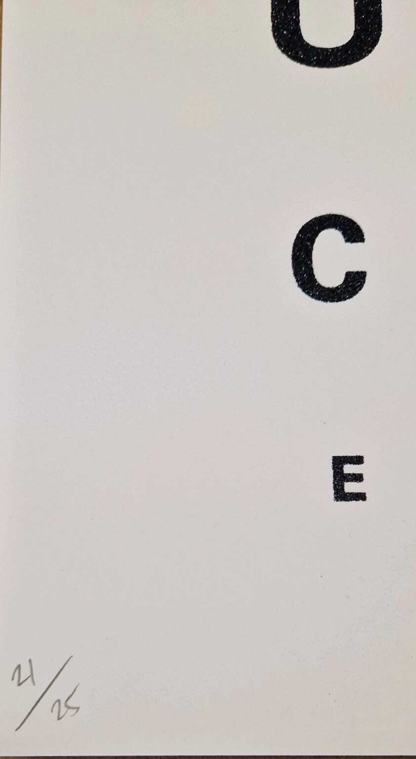 Alex Bucklee, Open your fucking eyes, detail oplage