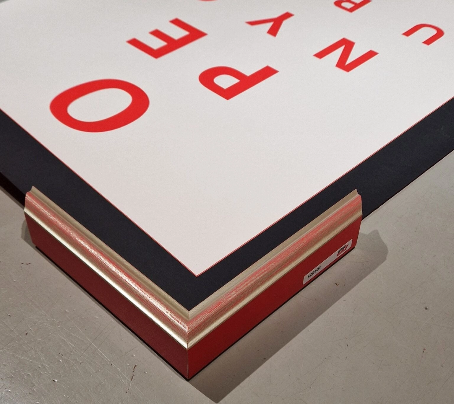 Alex Bucklee, Open your fucking eyes-rood, PP zwart I