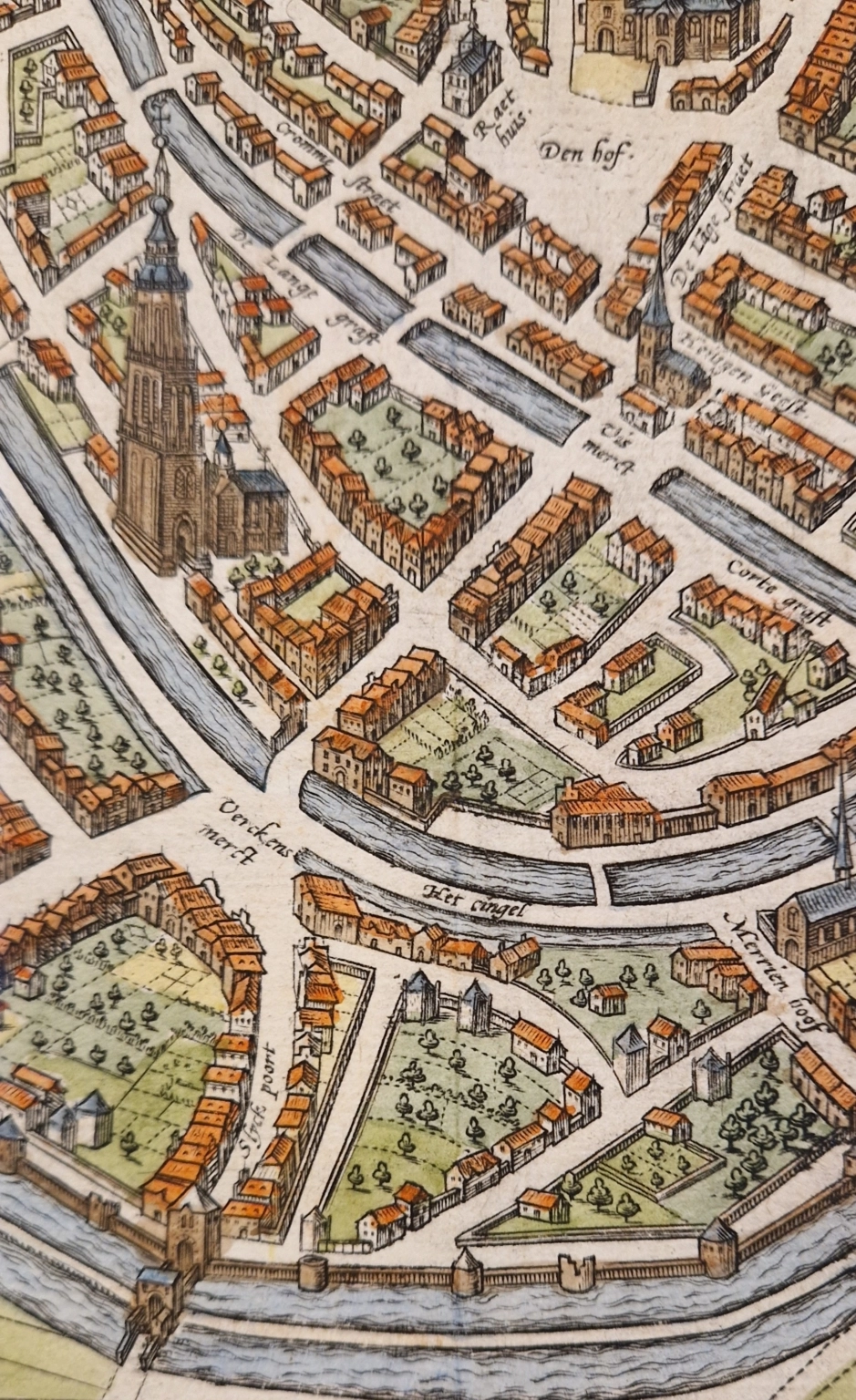 G. Braun & F. Hogenberg, Amorfortia, Amersfoort, detail OII