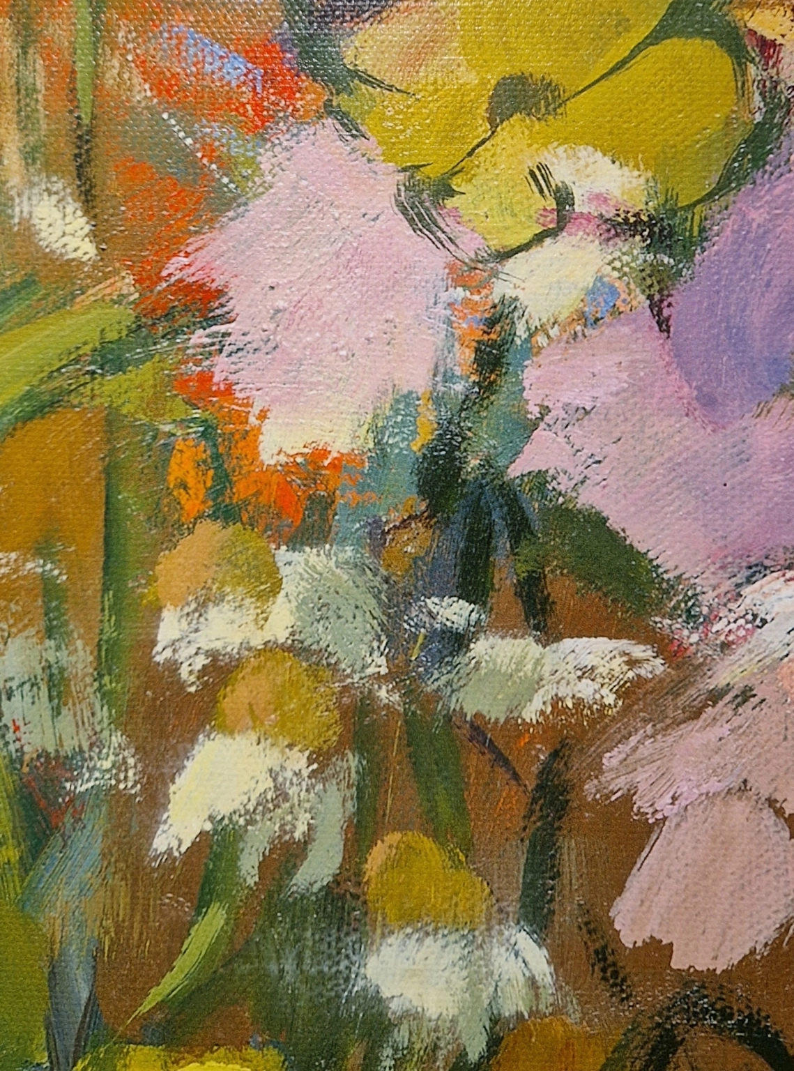 Carla Rodenberg, Geel bloemstilleven, detail GI
