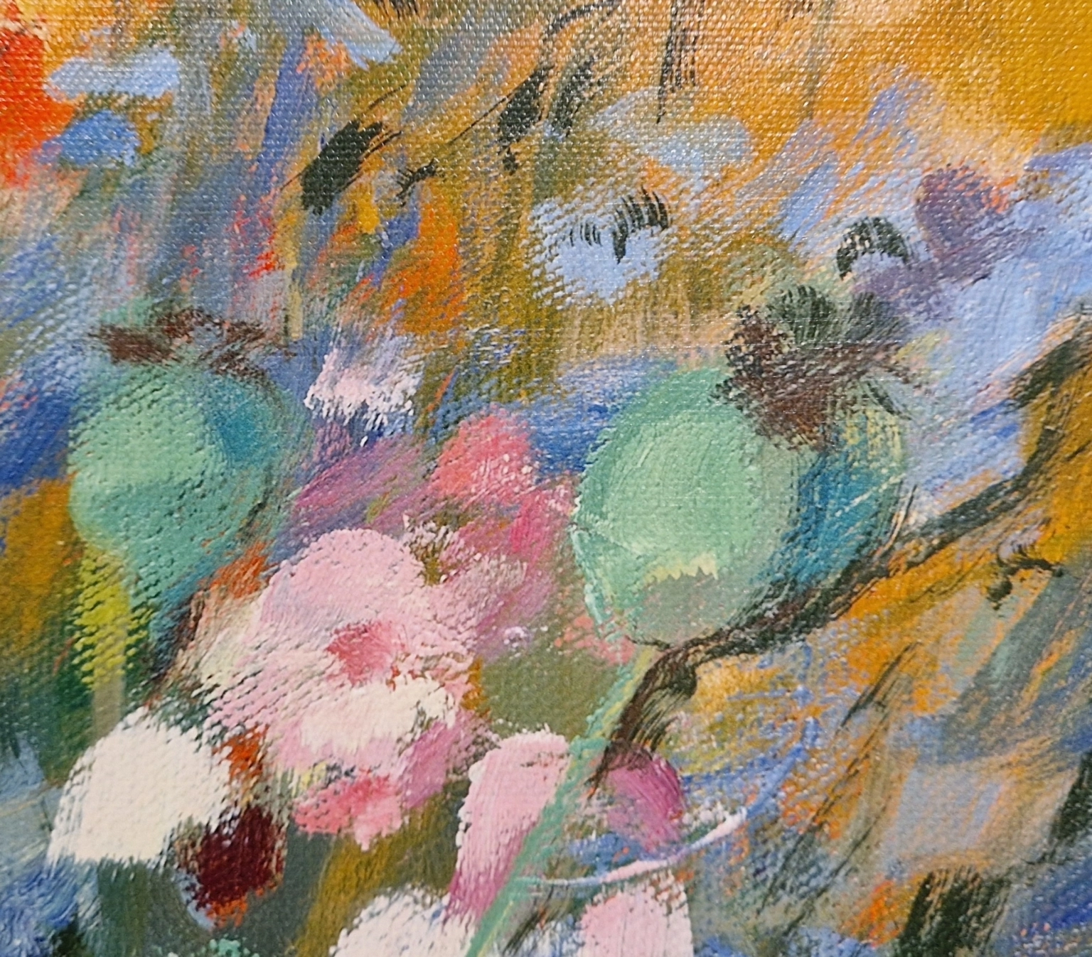 Carla Rodenberg, Geel bloemstilleven, detail GII