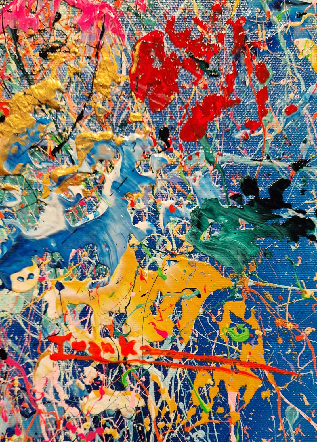 Ivanka Matiss, Petit blue landscape, detail H