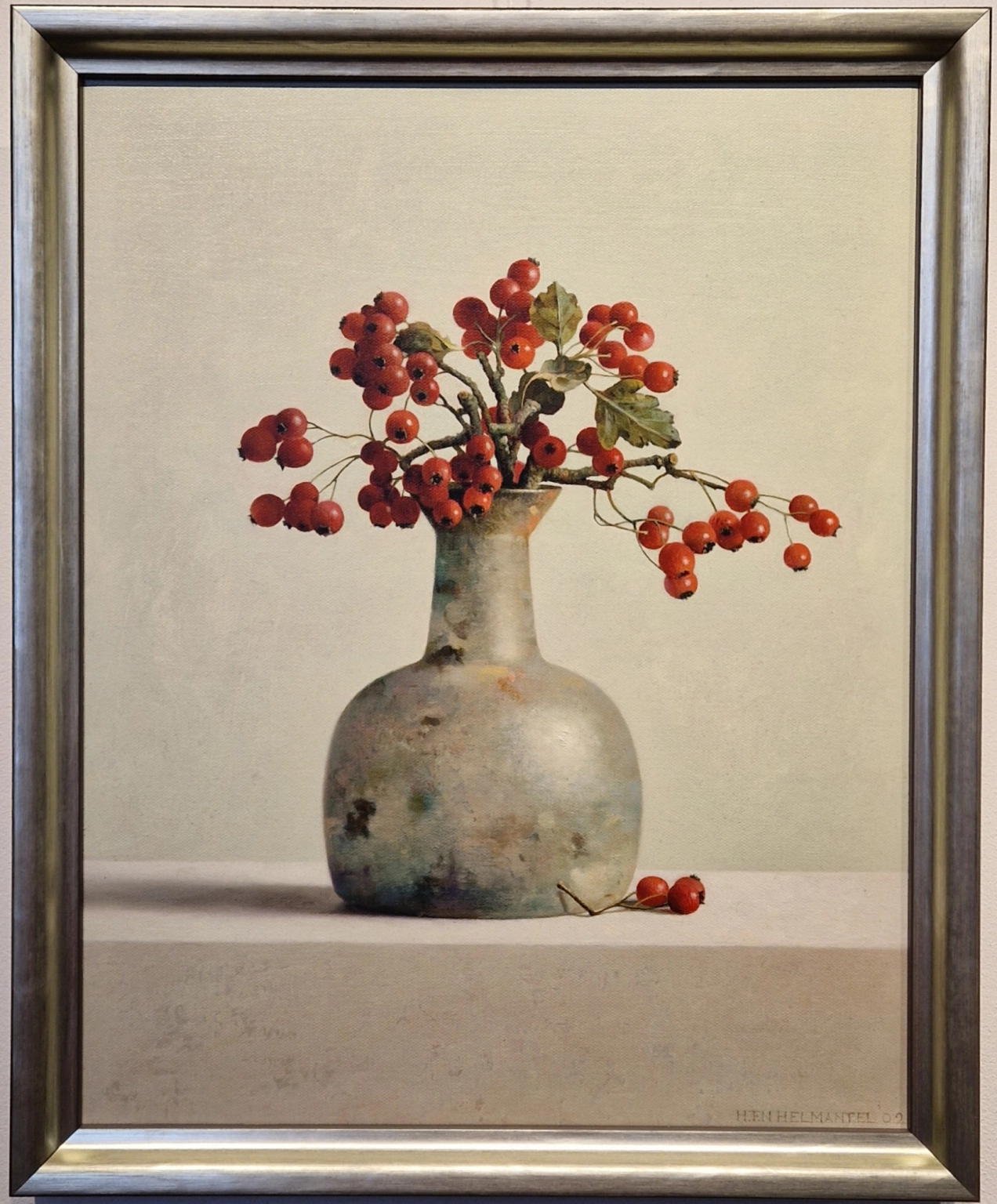 Henk Helmantel, Meidoornbessen in Romeins glas, V