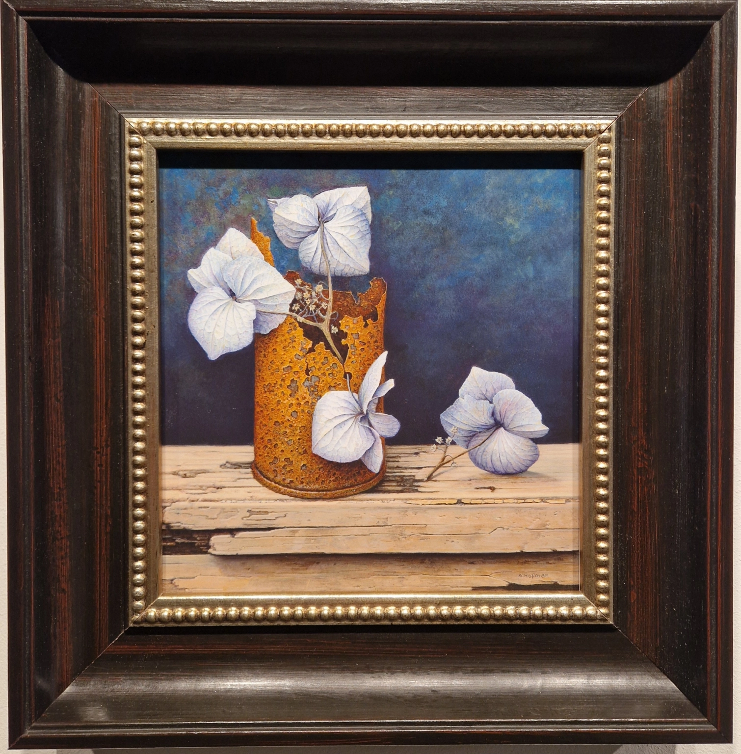 Ad Hofman, Blikje met hortensia's, V