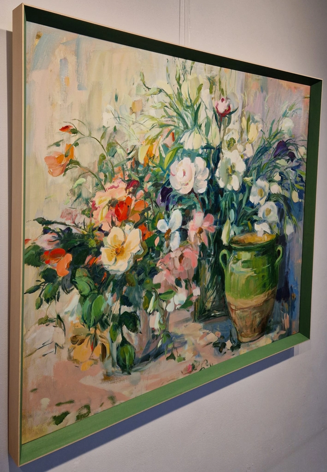 Carla Rodenberg, Groene pot en boeket, detail ZKGI