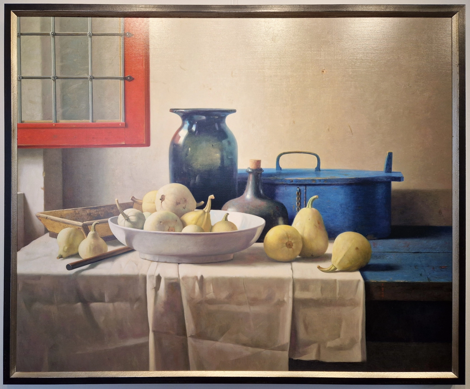 Henk Helmantel, Stilleven met open raam - Rembrandts atelier, V