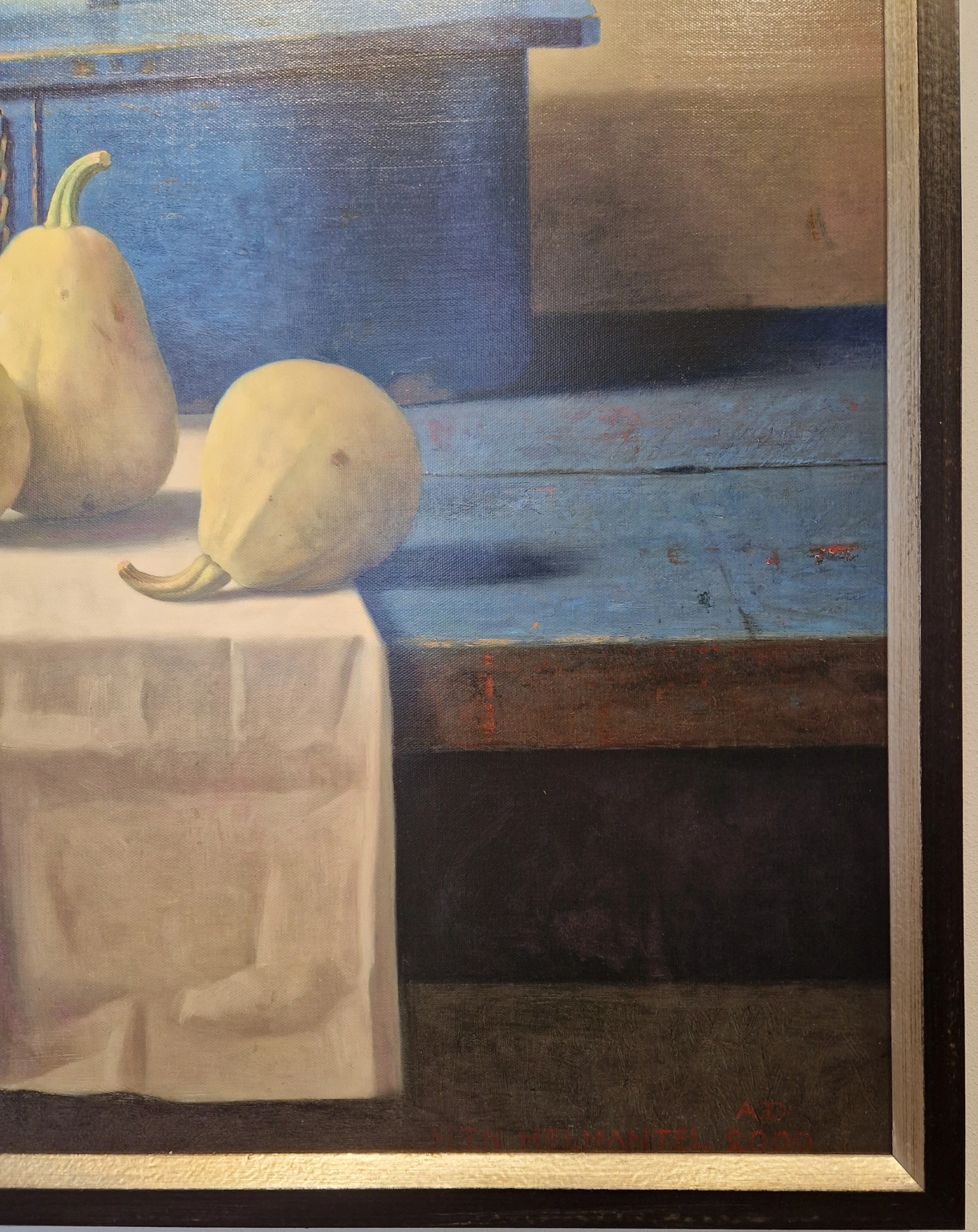 Henk Helmantel, Stilleven met open raam - Rembrandts atelier, detail LH