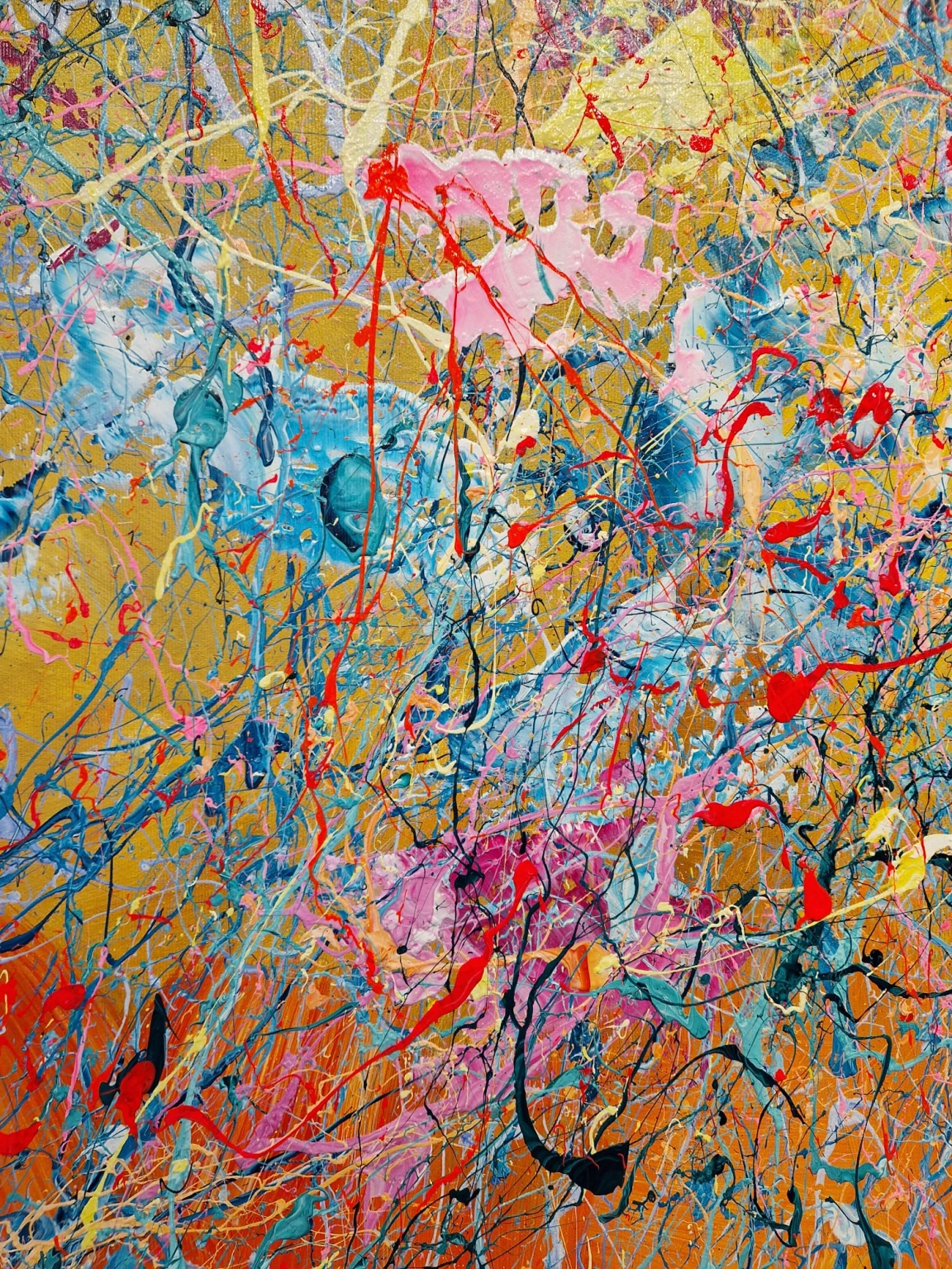 Ivanka Matiss, Golden Garden Landscape, detail O