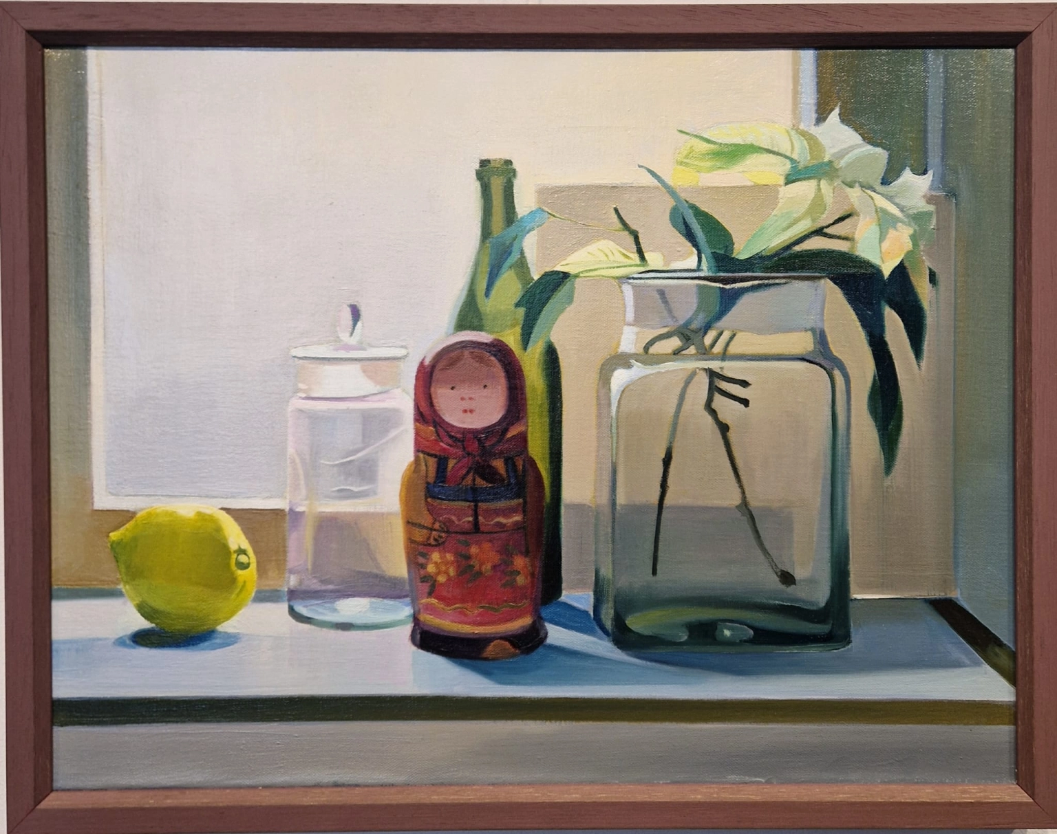 Nico van Bekkum, Stilleven met citroen en matroesjka, O