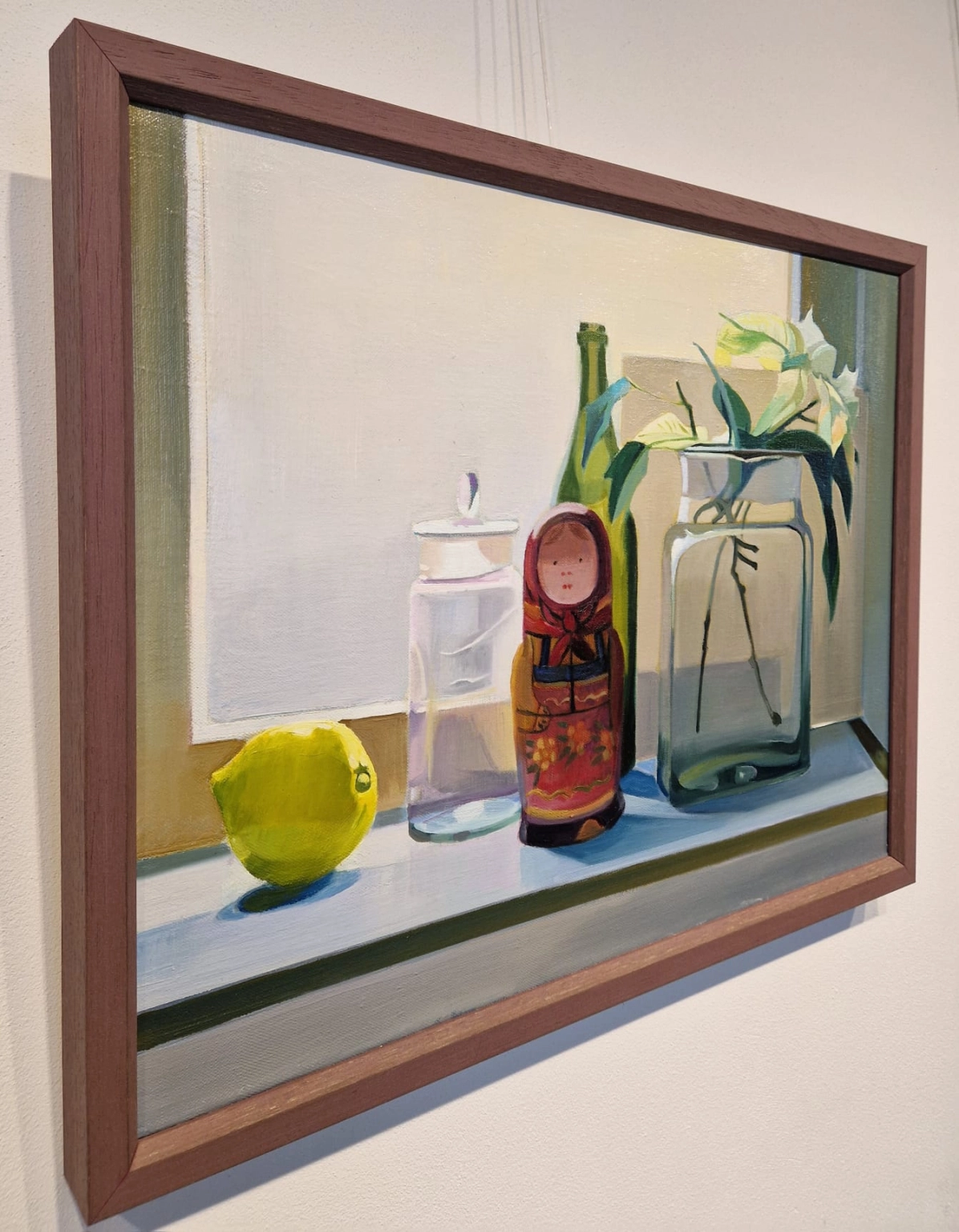 Nico van Bekkum, Stilleven met citroen en matroesjka, detail ZKO