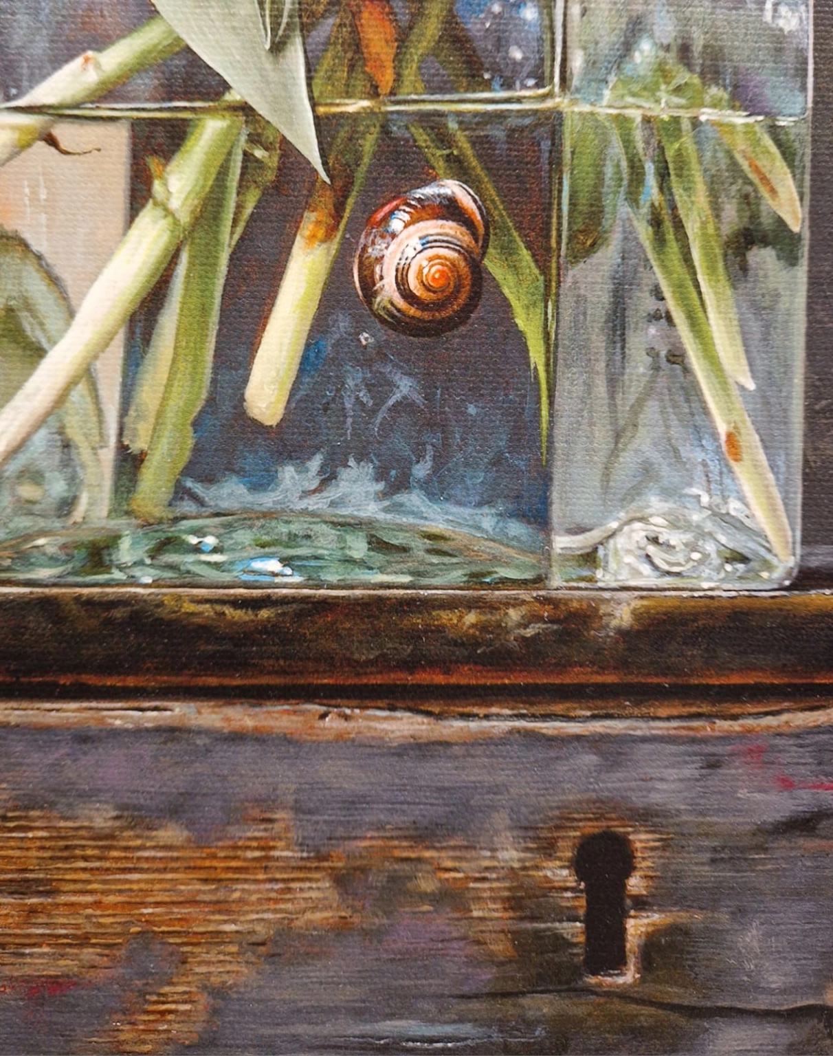 Roman Reisinger, Stilleven met papagaaitulpen, detail GI