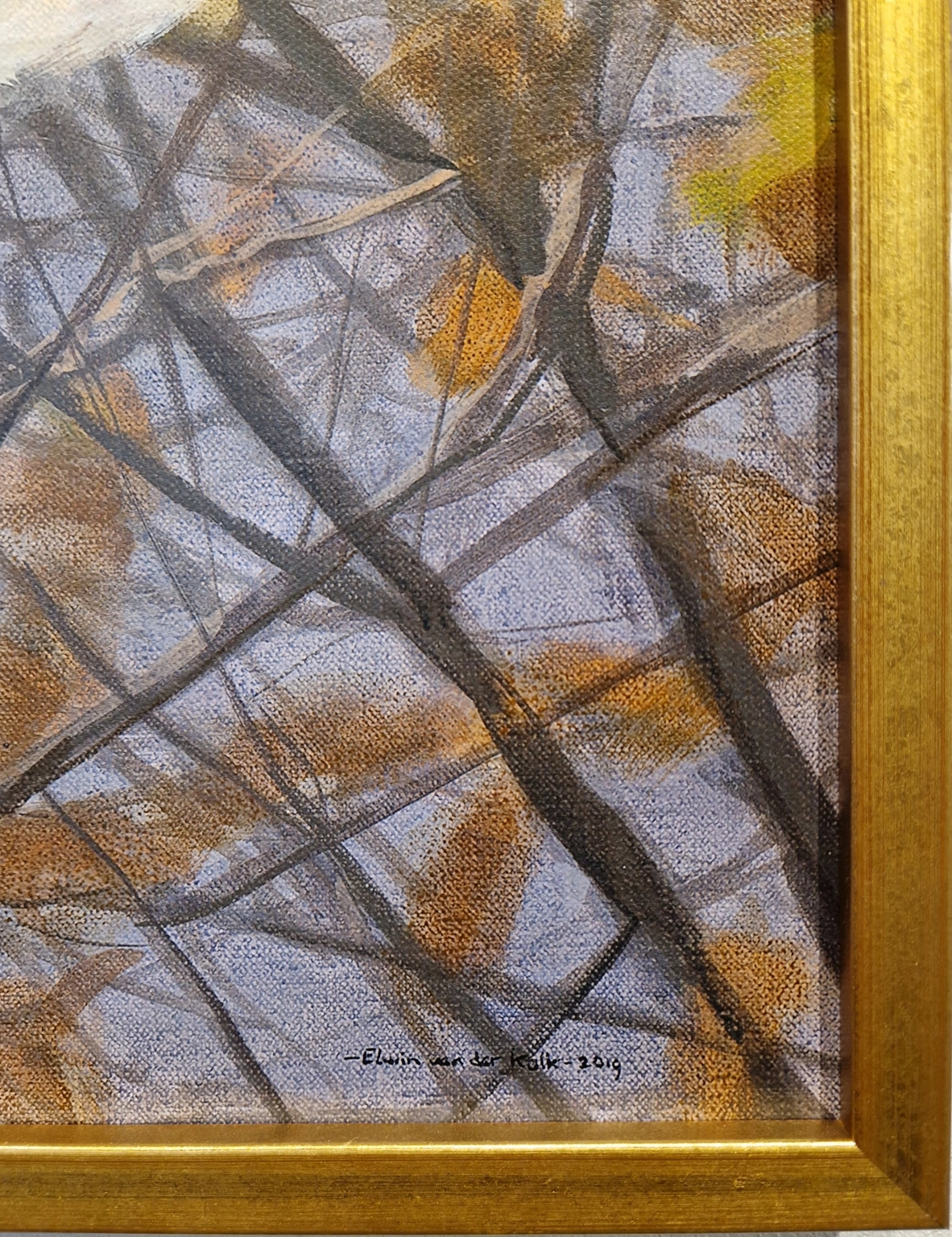 Elwin van der Kolk, Herfst - huismussen, detail LH