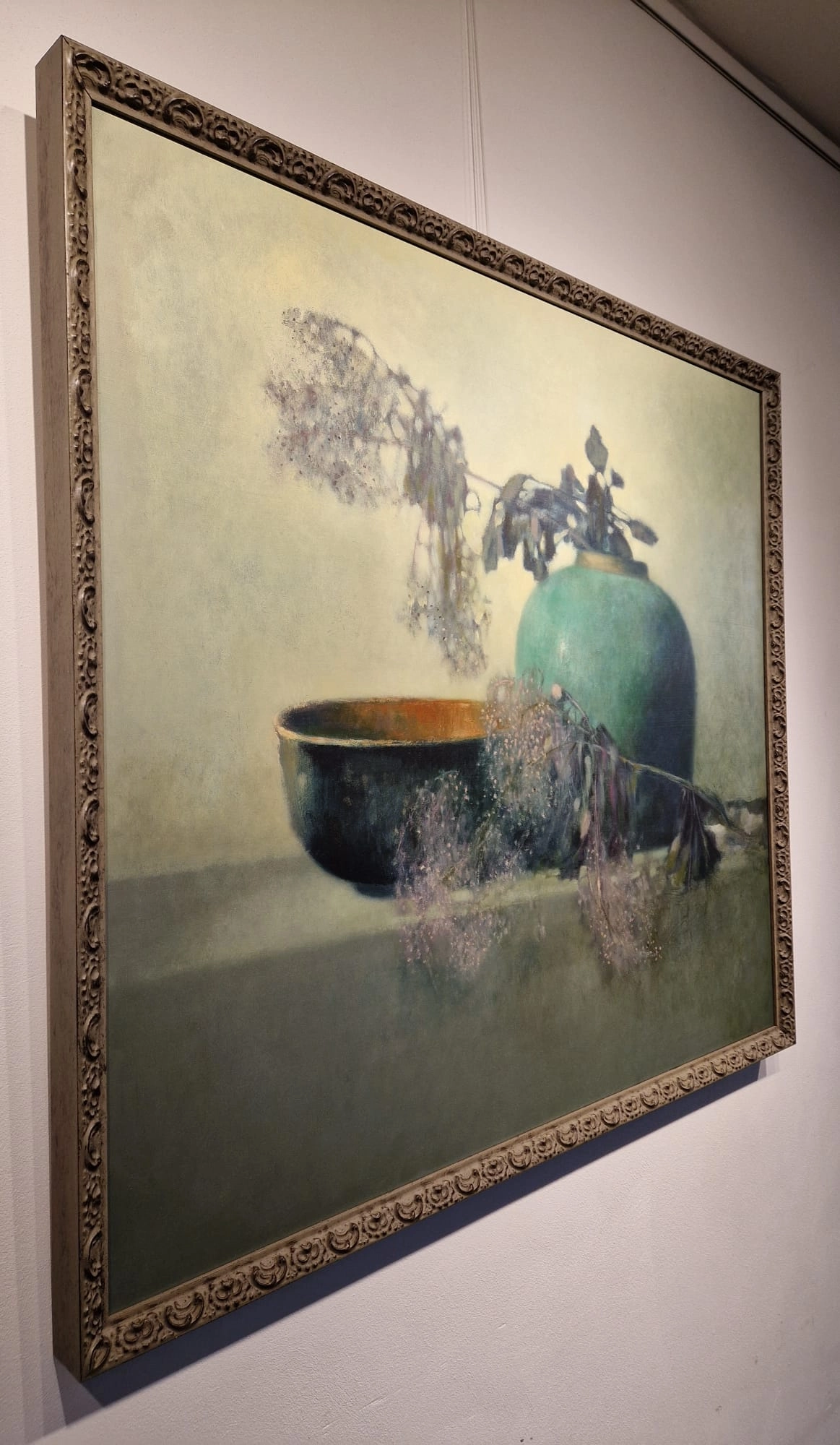 Pieter Knorr, Paarse tak met Chinese kom, detail ZK