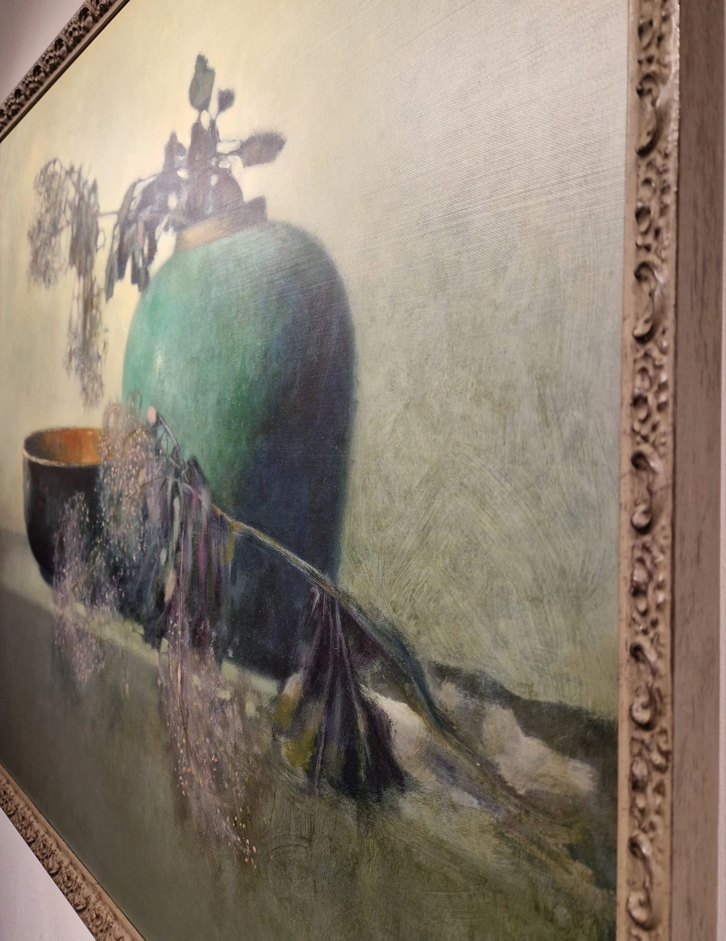 Pieter Knorr, Paarse tak met Chinese kom, detail ZKG