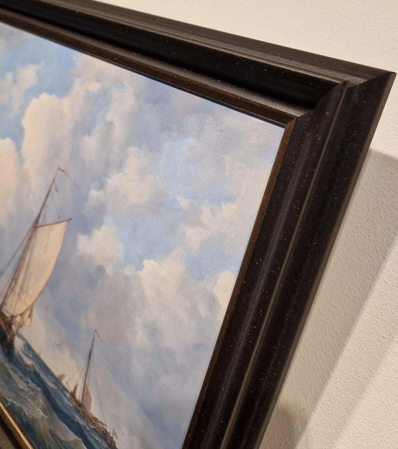 Peter J. Sterkenburg, Zeilschepen voor een haveningang, detail L